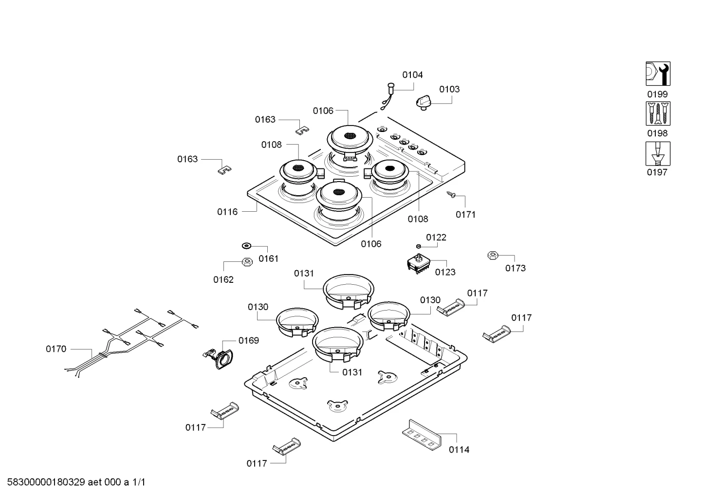 Mounting & Fixing, Screws (0117-0198)