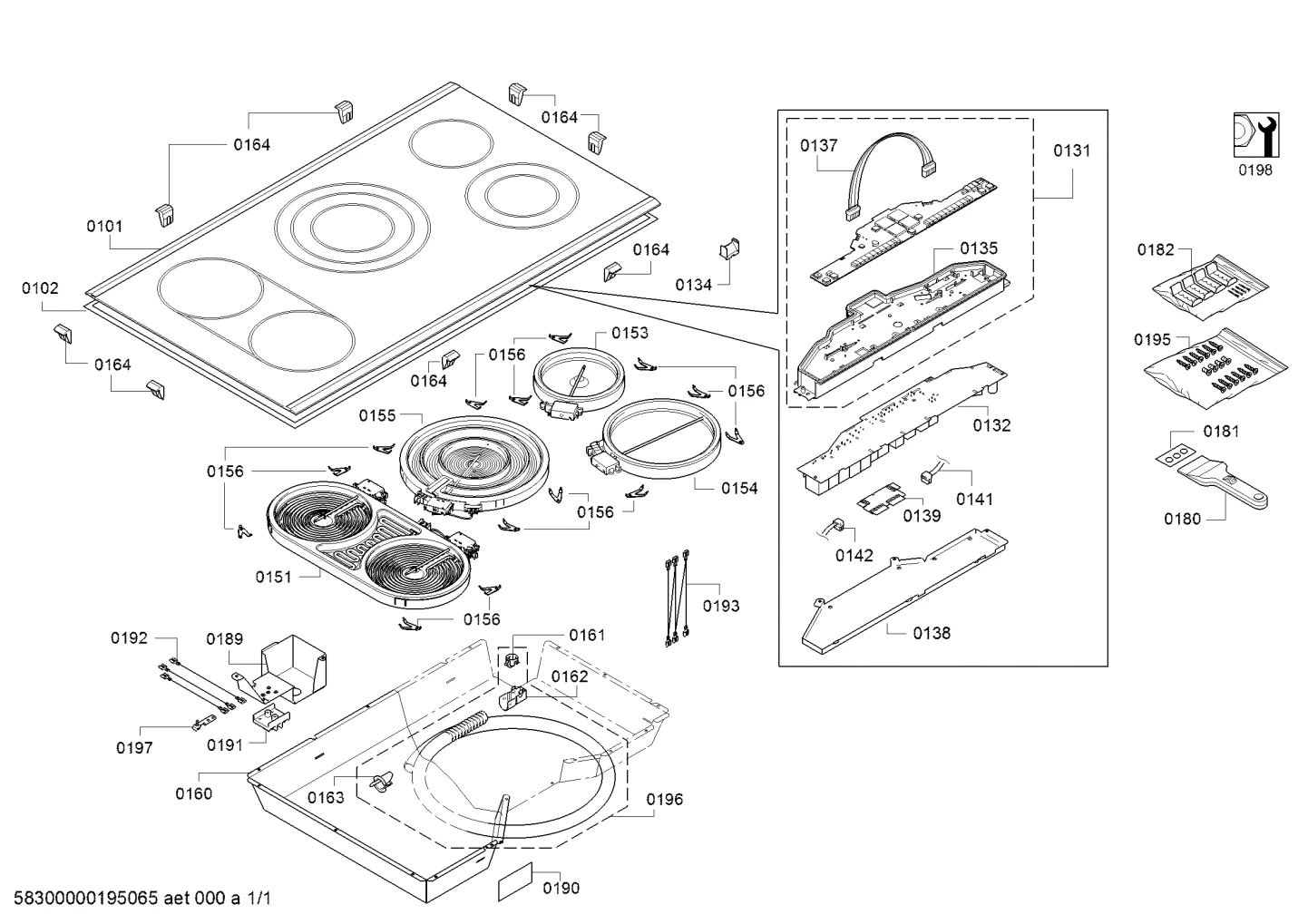 Mounting & Fixing, hotplates (0101-0199)