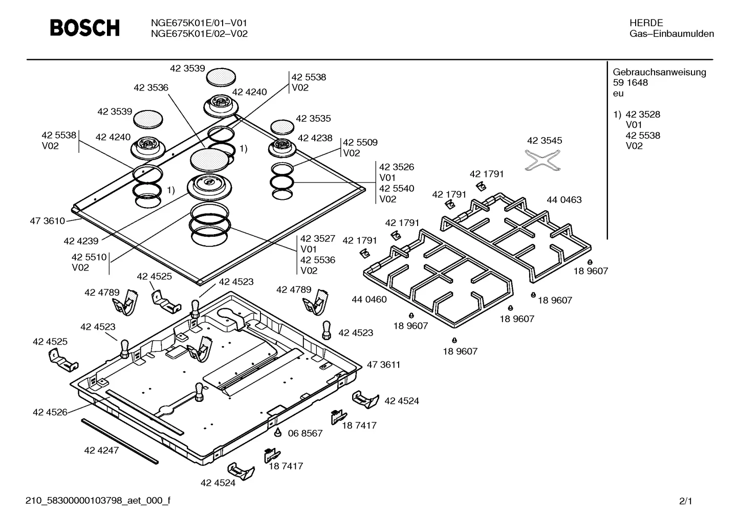 burnercaps rings, othergasparts (0105-0213)