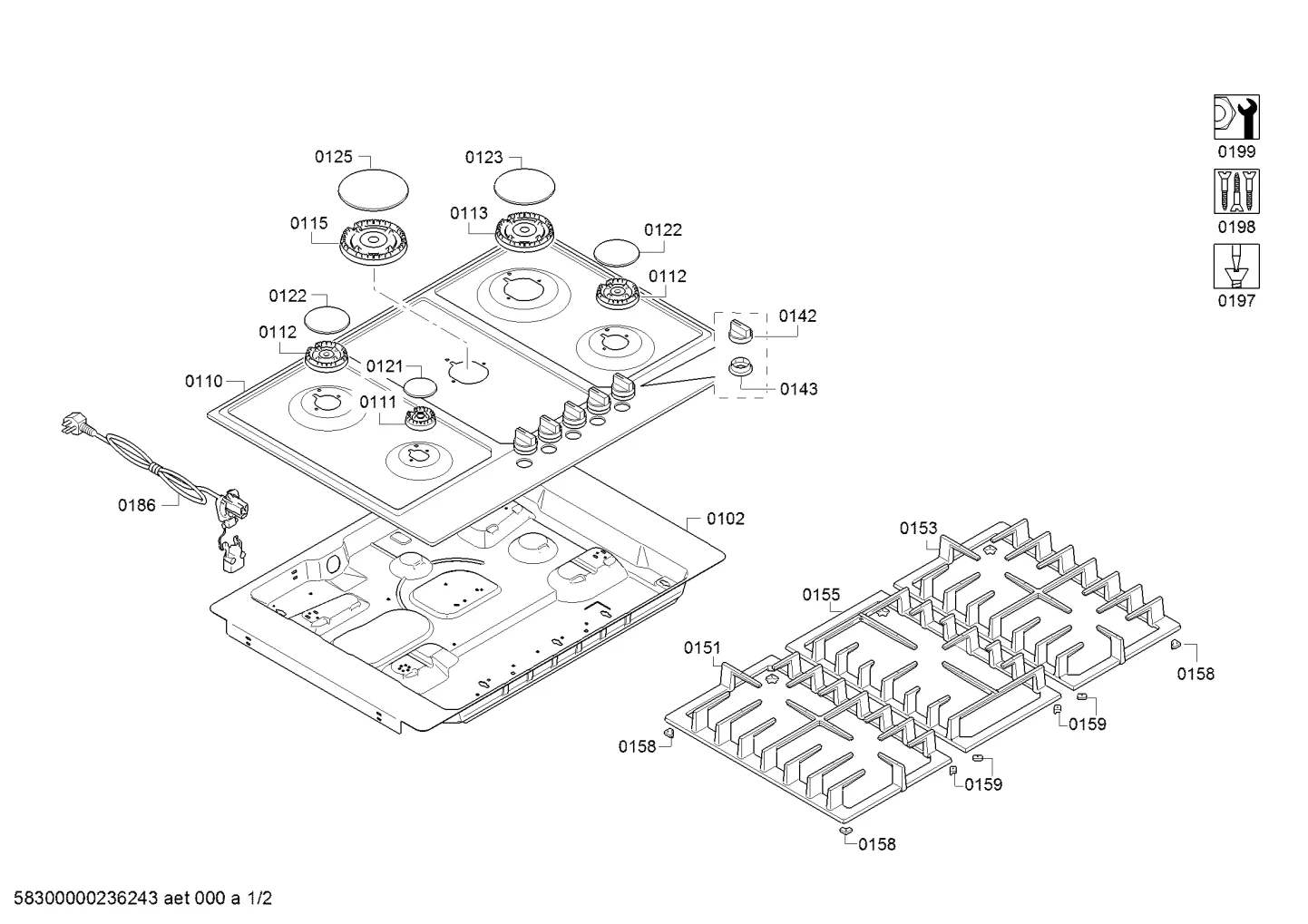 Screws, Seals & Gaskets (0110-0198)