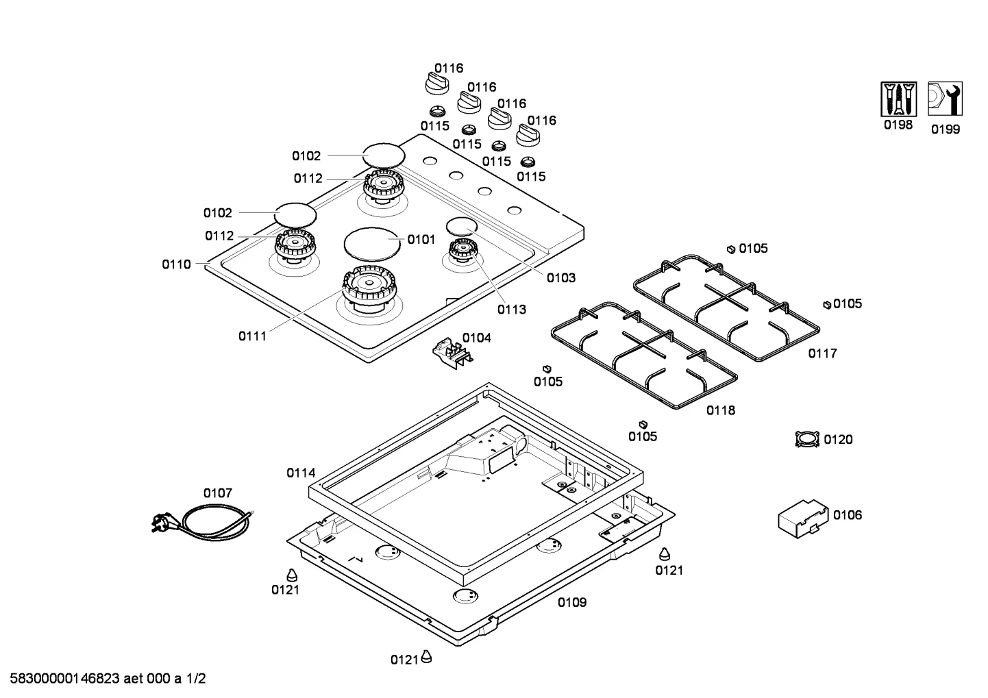 shelves trays (0120-0199)