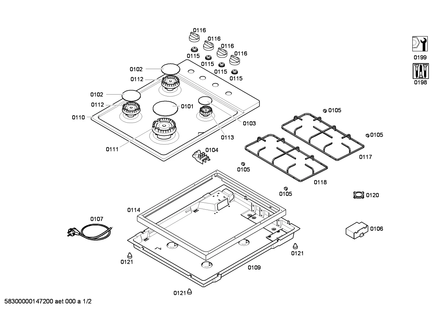 shelves trays (0120-0199)