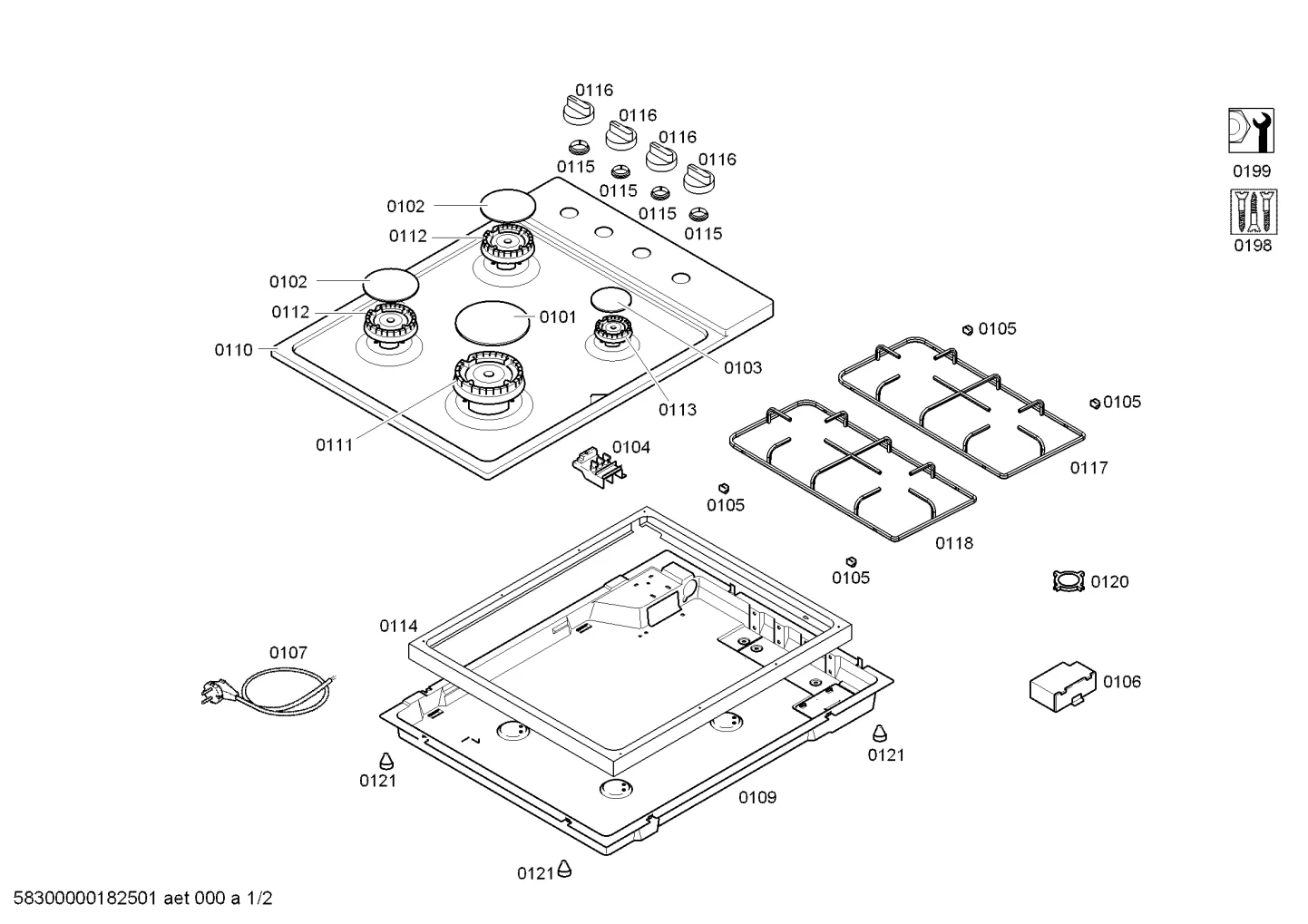 shelves trays (0120-0199)