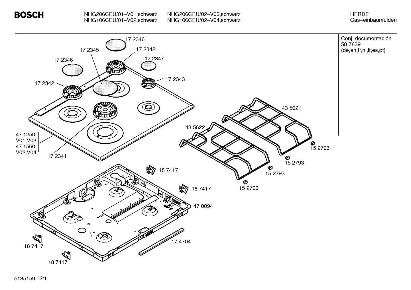 Seals & Gaskets, othergasparts (0005-0220)
