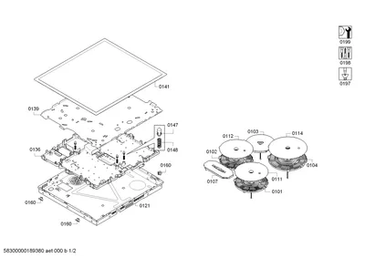 Screws, hotplates (0101-0199)