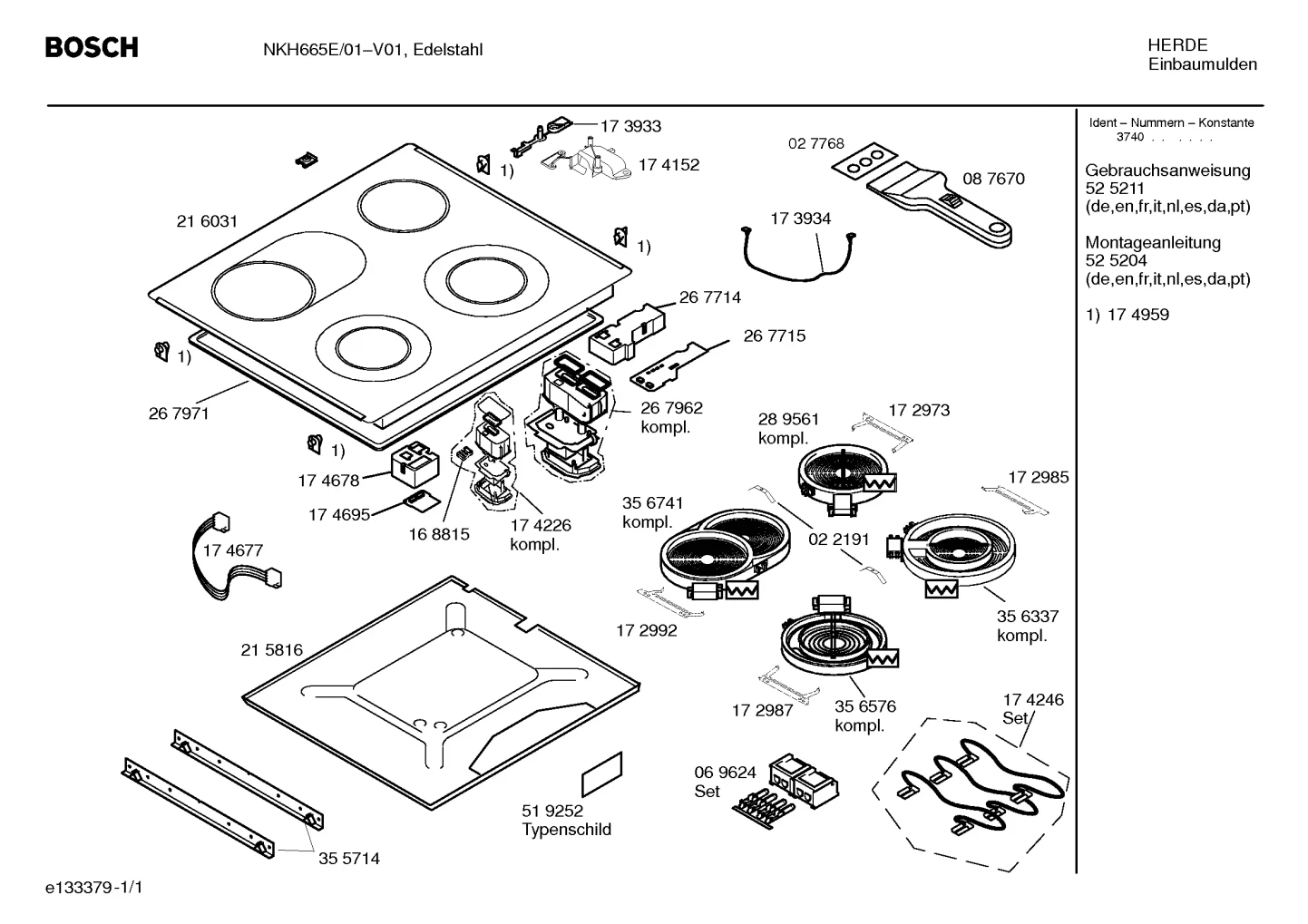 hotplates, Seals & Gaskets (0032-0210)