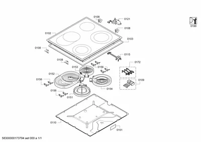 Mounting & Fixing, hotplates (0101-0156)