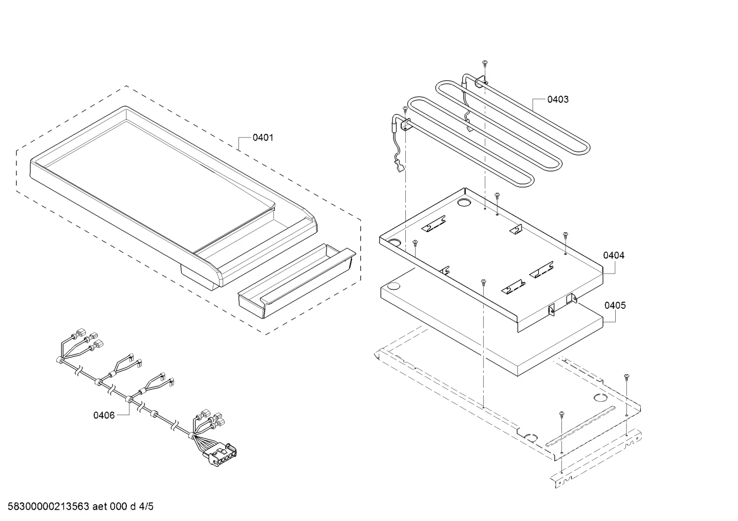 Retainer, Griddle Element All Pro