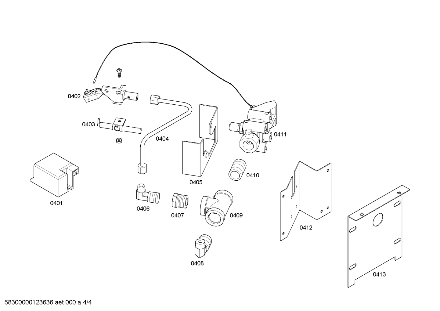 Wok Safety Valve Mounting Bracket