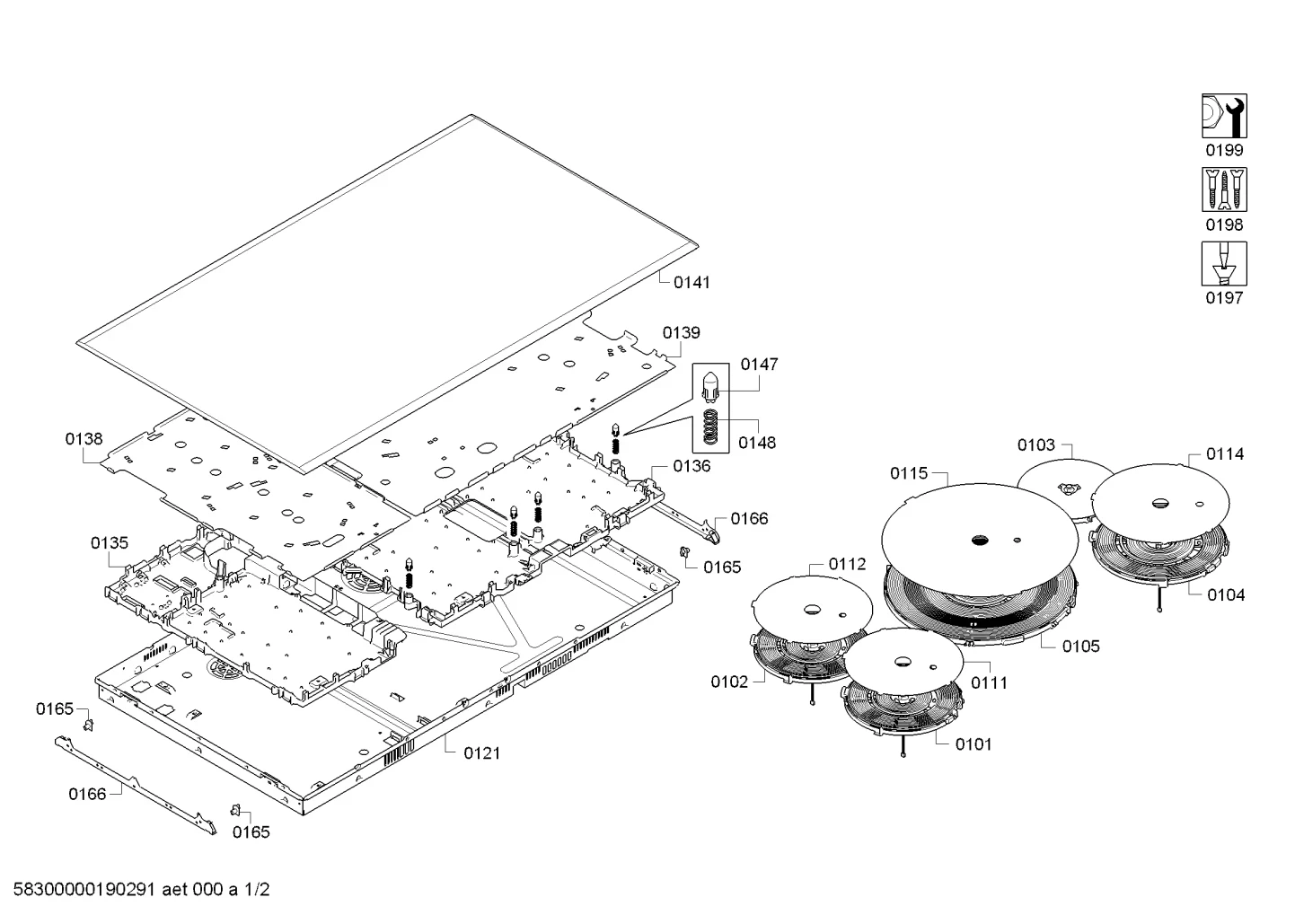 Induction Hotplate 180 IH6.2 Inductor