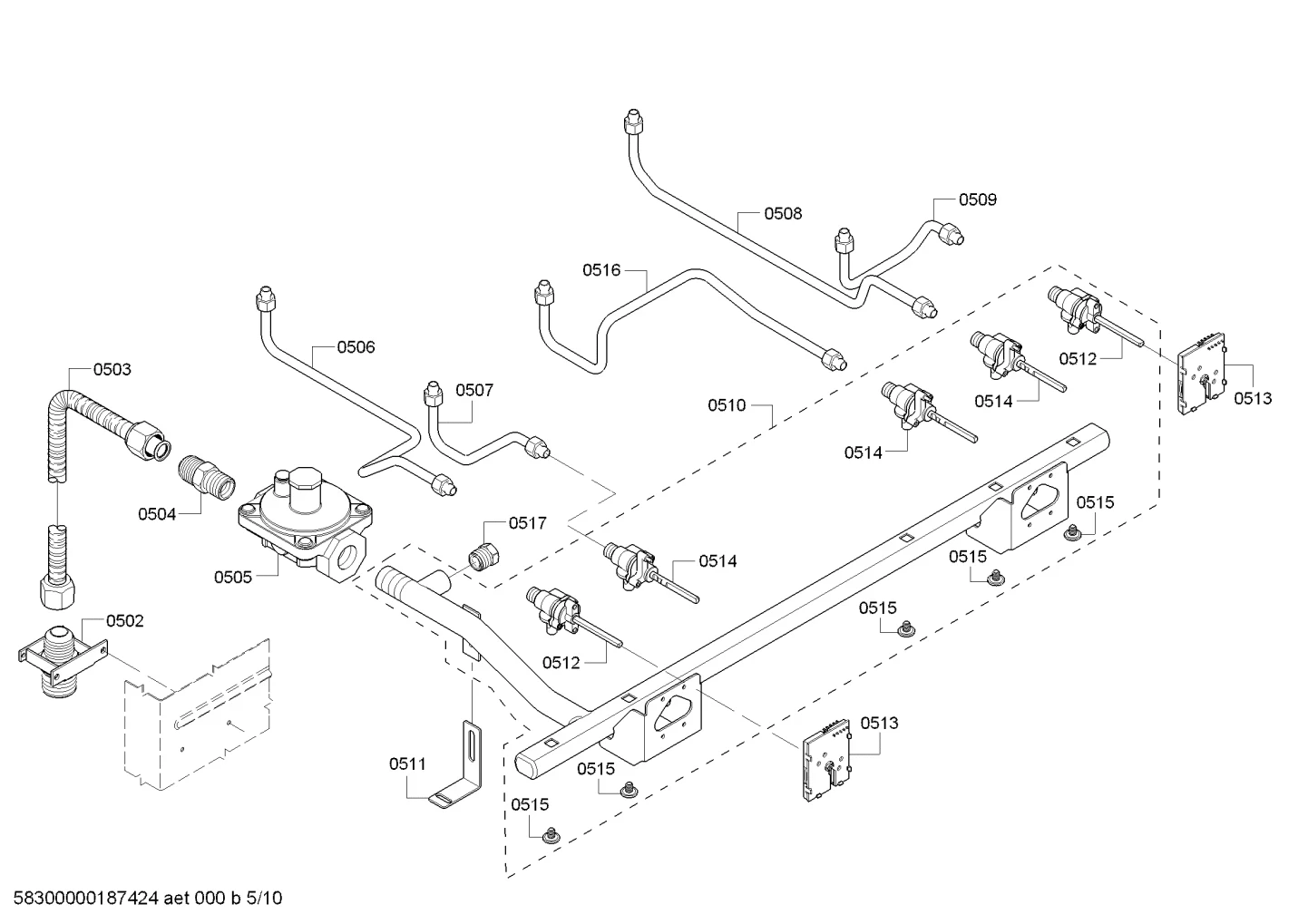 Manifold With Port, 305 Assembly With Valves