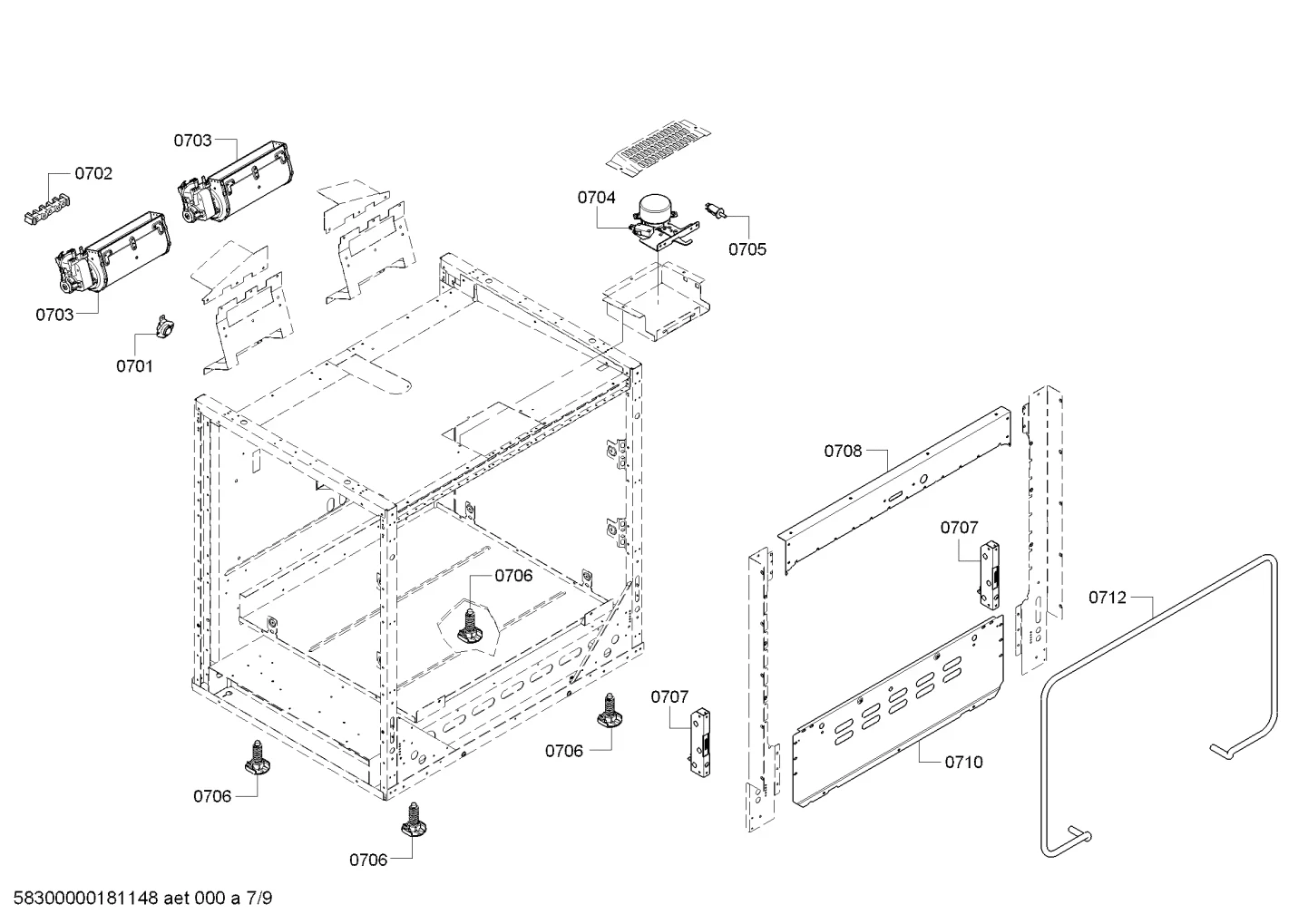 Front Frame, Top 30"/48