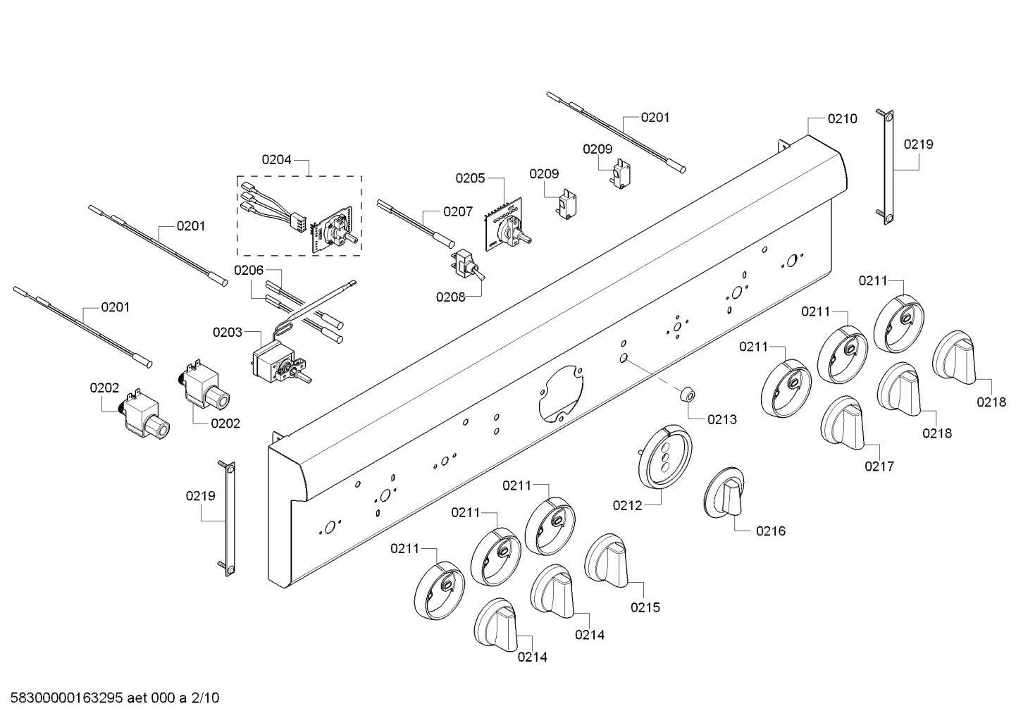 Display LED, Red, Oven Indicator