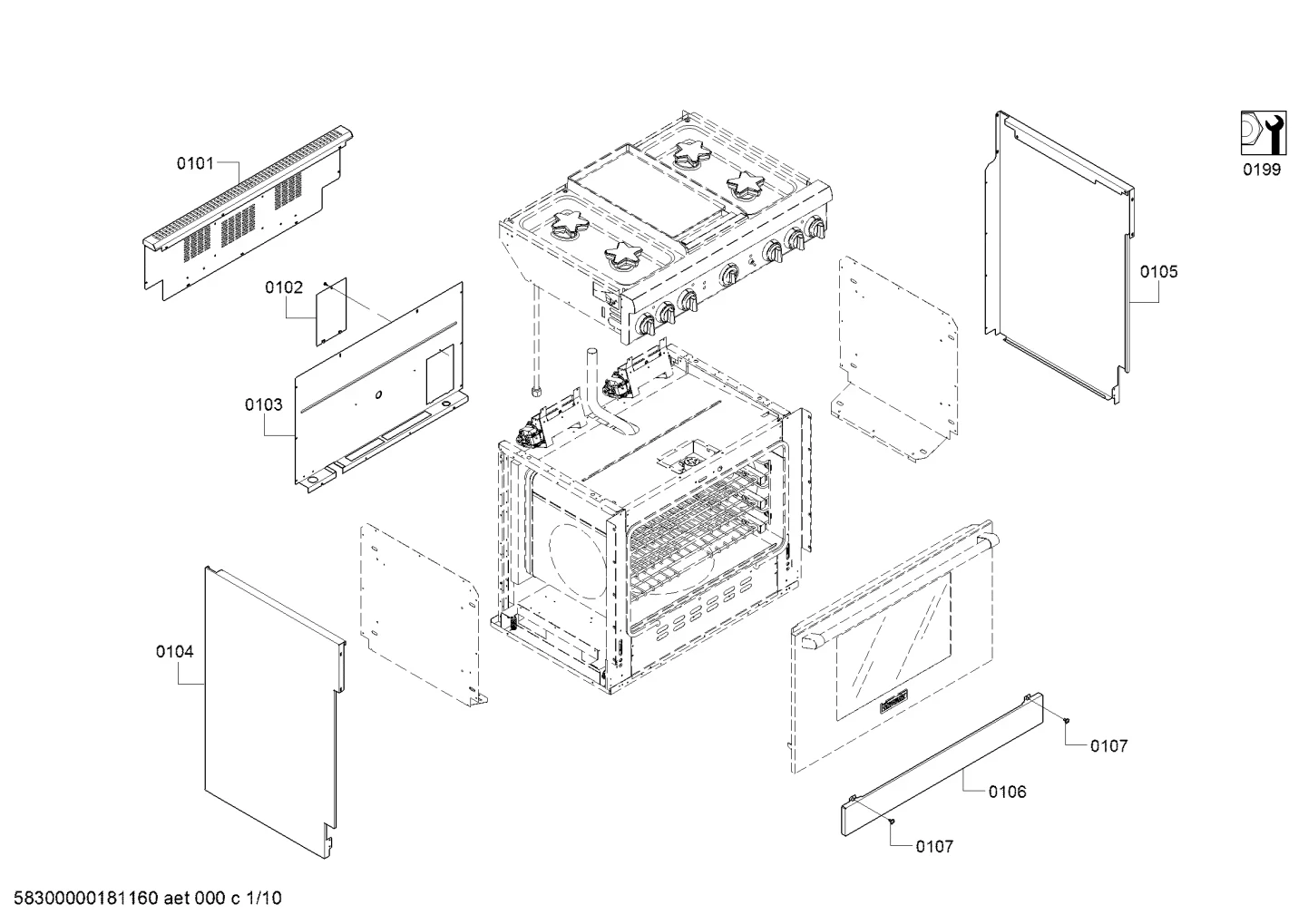 Panel, Side, Right 36"