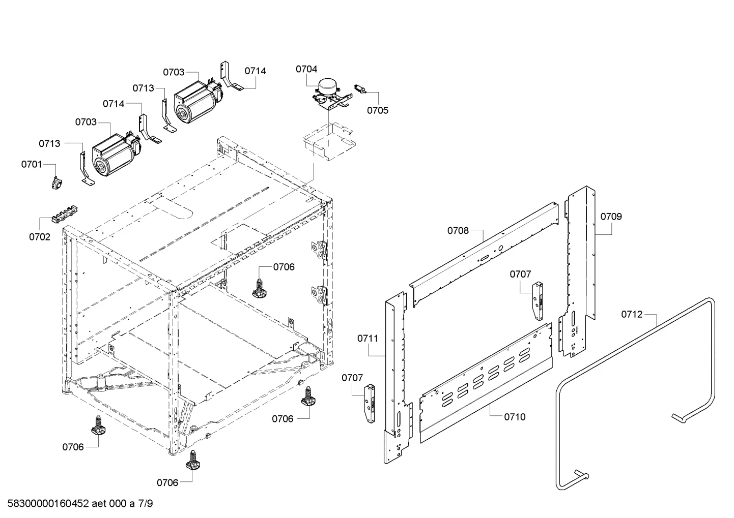 Frame, Plate, Front, Bottom, 36-Inch, PRO24