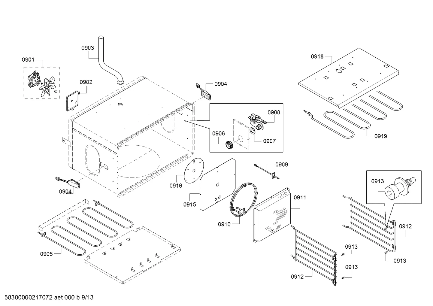 Cover Bracket, Fan, Convection, DP30/36