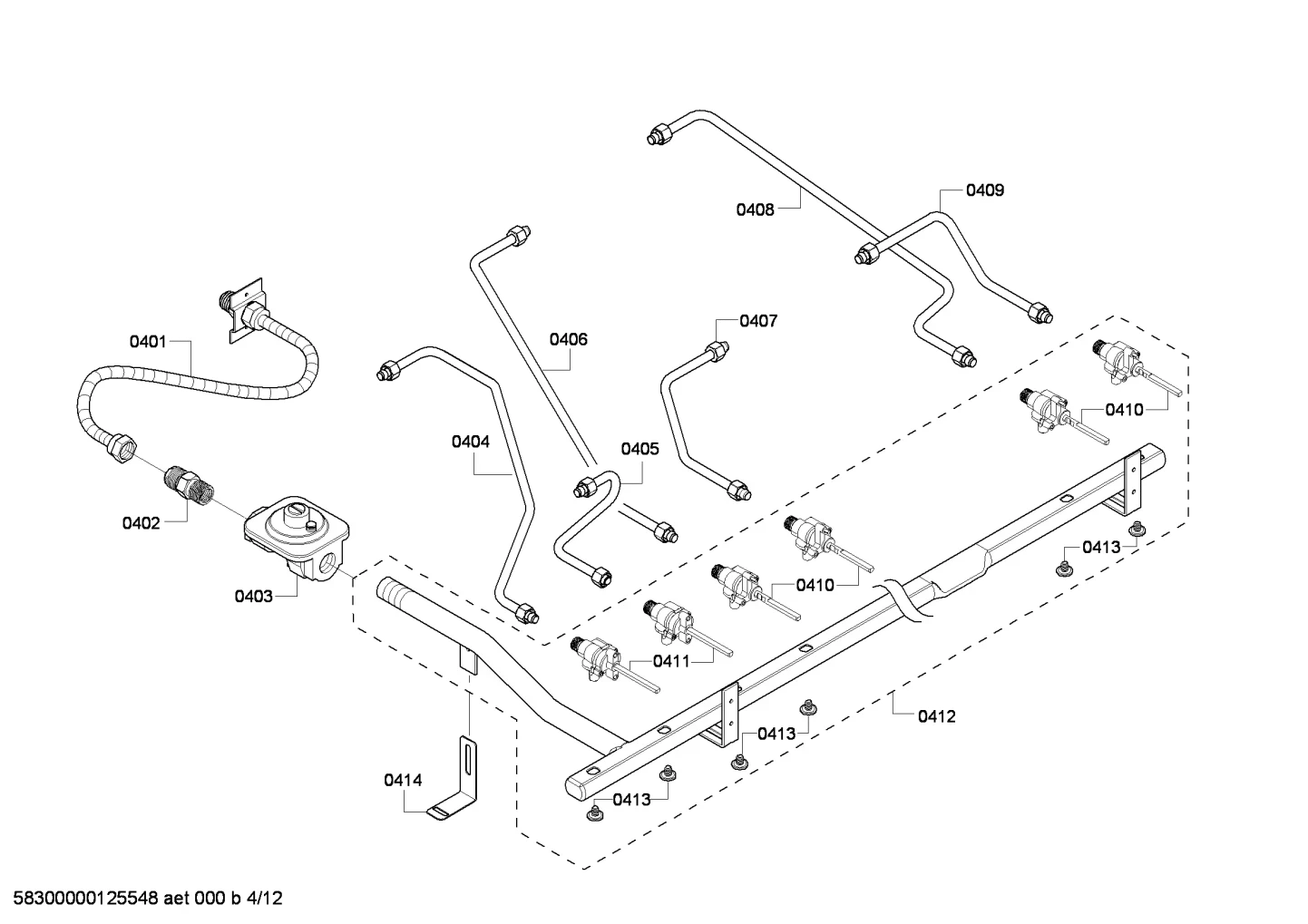 Manifold, Asm, W/Valves PD/PG 486Ge Dent