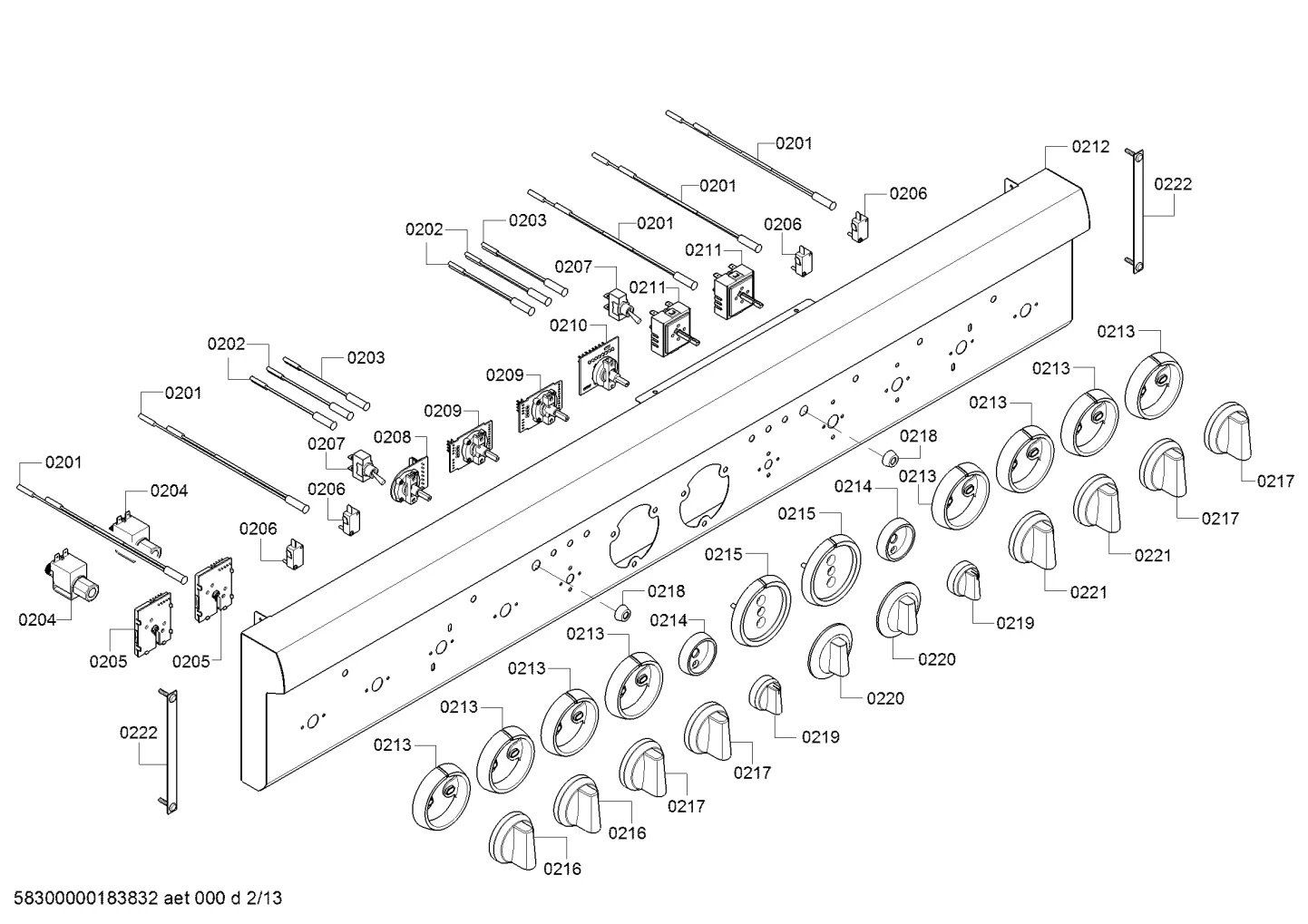 Control Panel, P24 DF, 486L