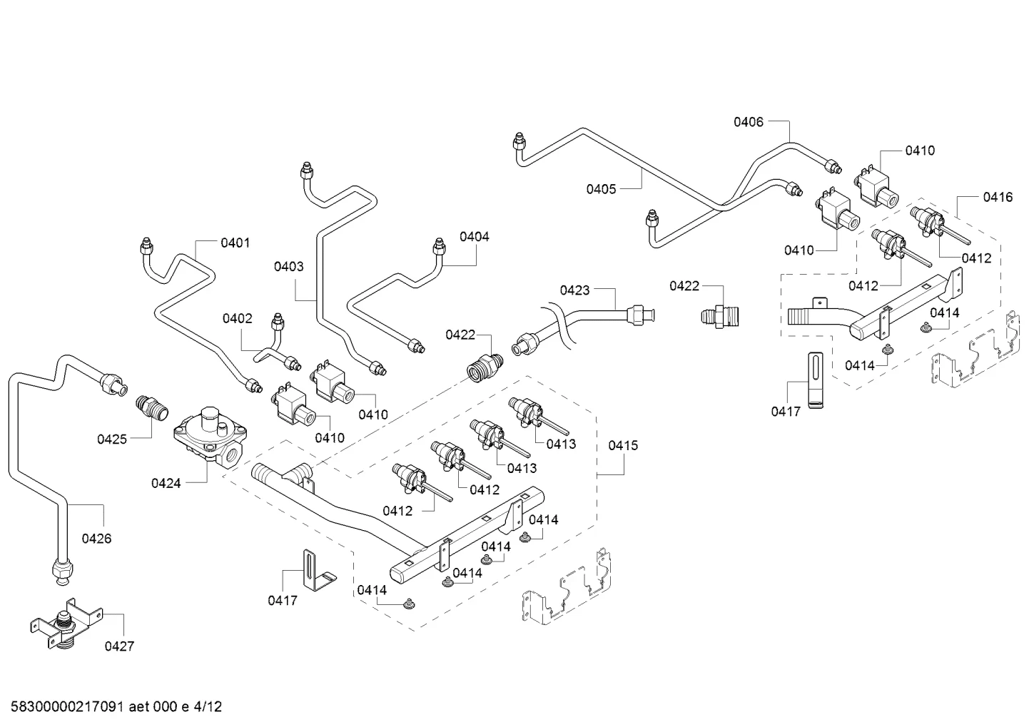 Gas Line, p27 Right Front,