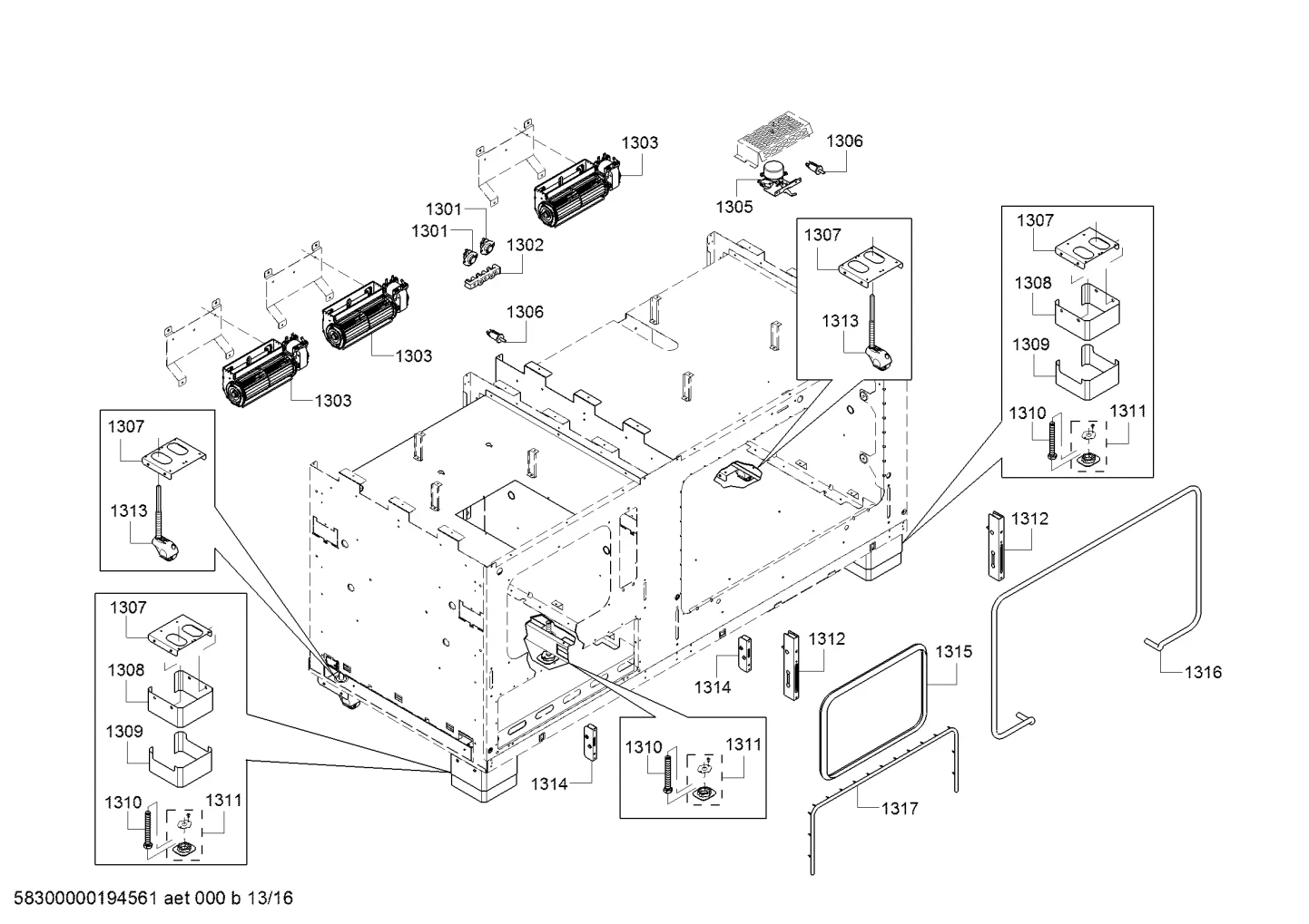 Seal Gasket, Warming Drawer, 60" Steam