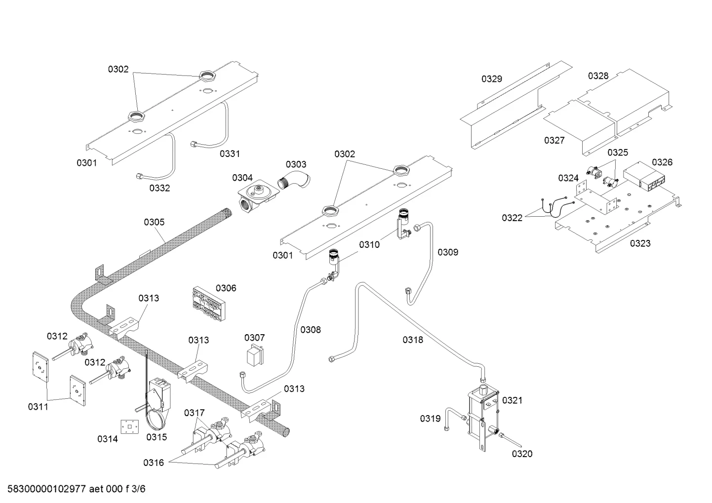 Tube 01: Tube, 3/8"Gas Cooktop
