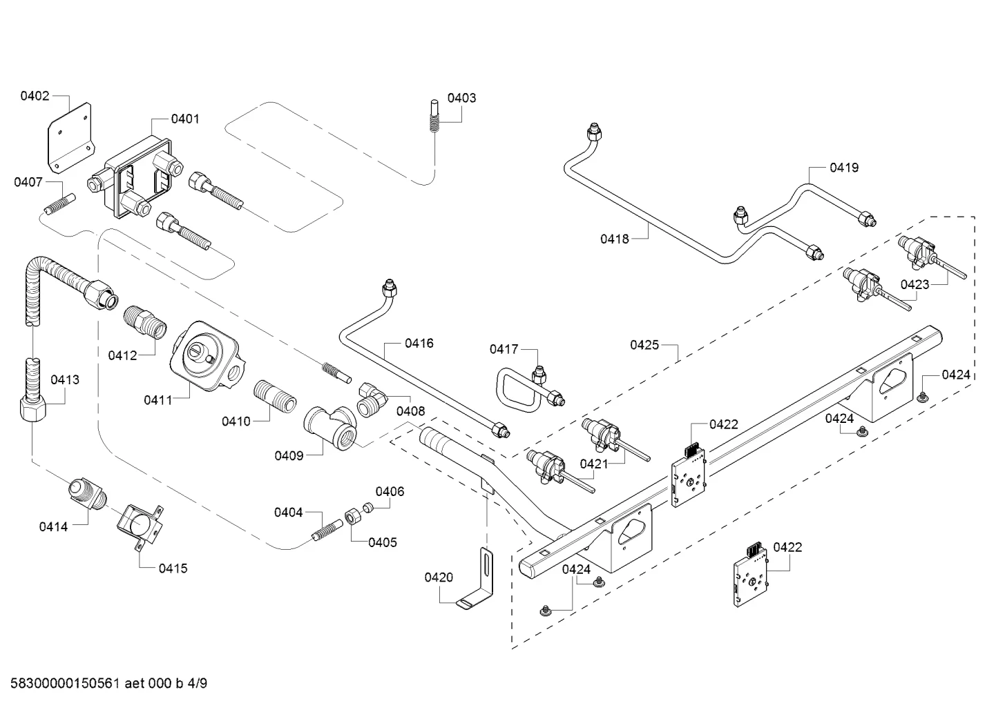 Bracket, Angled, Dual Valve