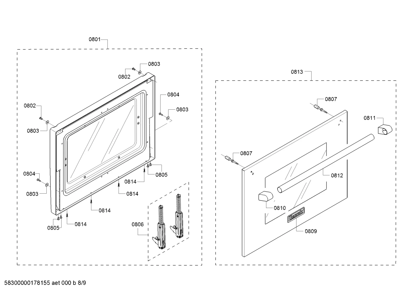 SVC Pro24 Inner Door Asm 30” Gas