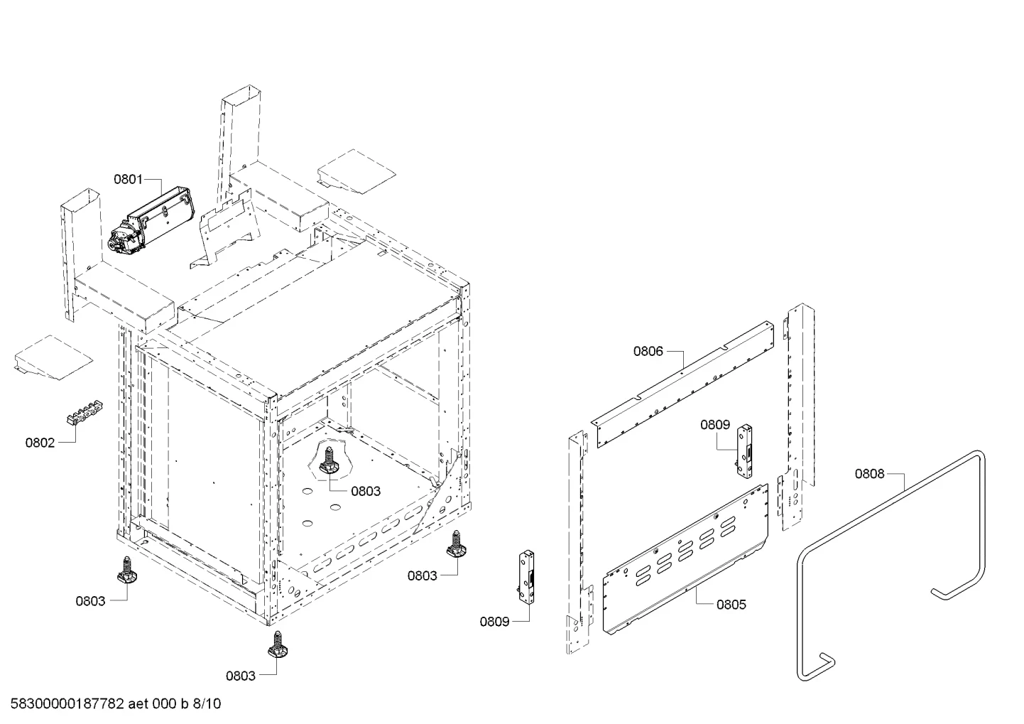 Gasket, Oven 30", Gas