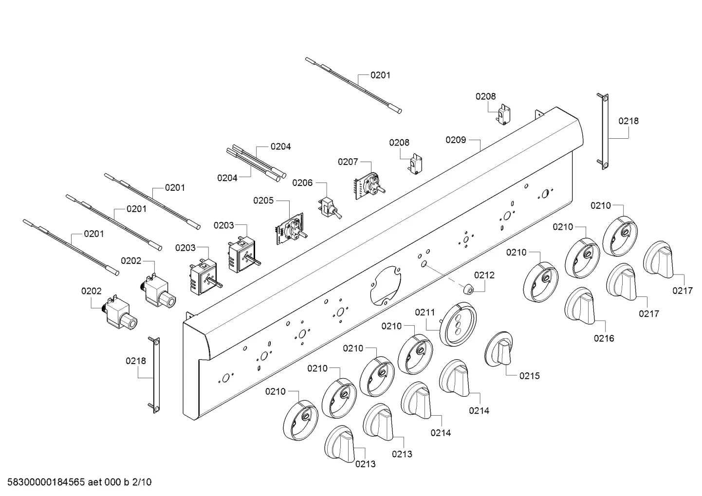 Control Panel, P24 Gas, 364L