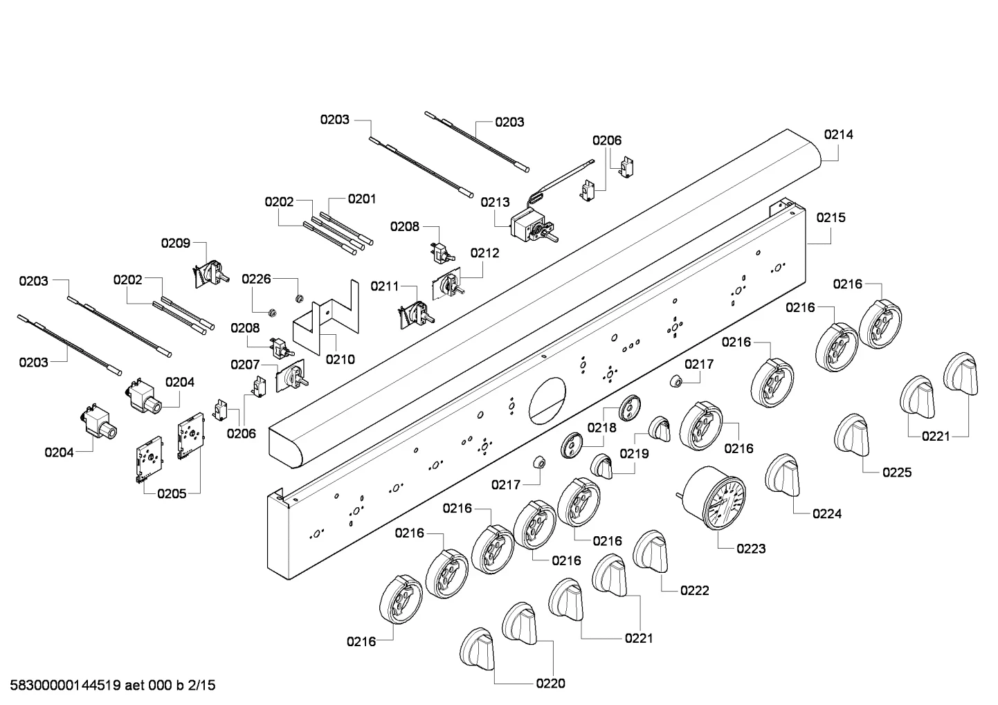 Panel, Control PRG486EDG