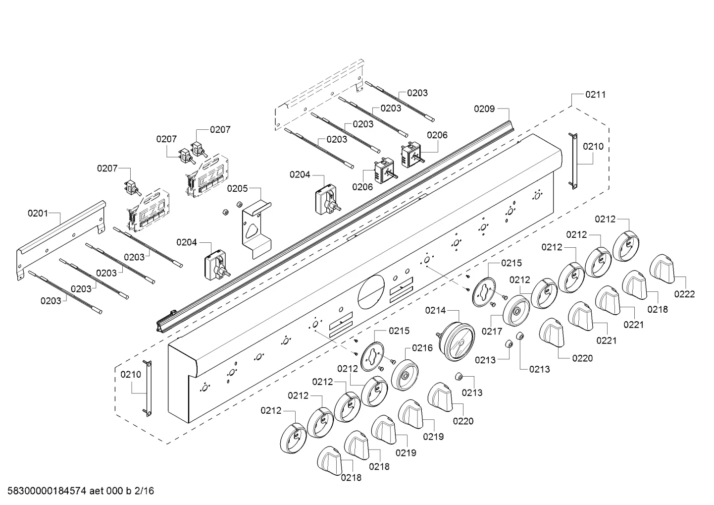 Knob, Asm, 7-Position Mode Select, Small Oven