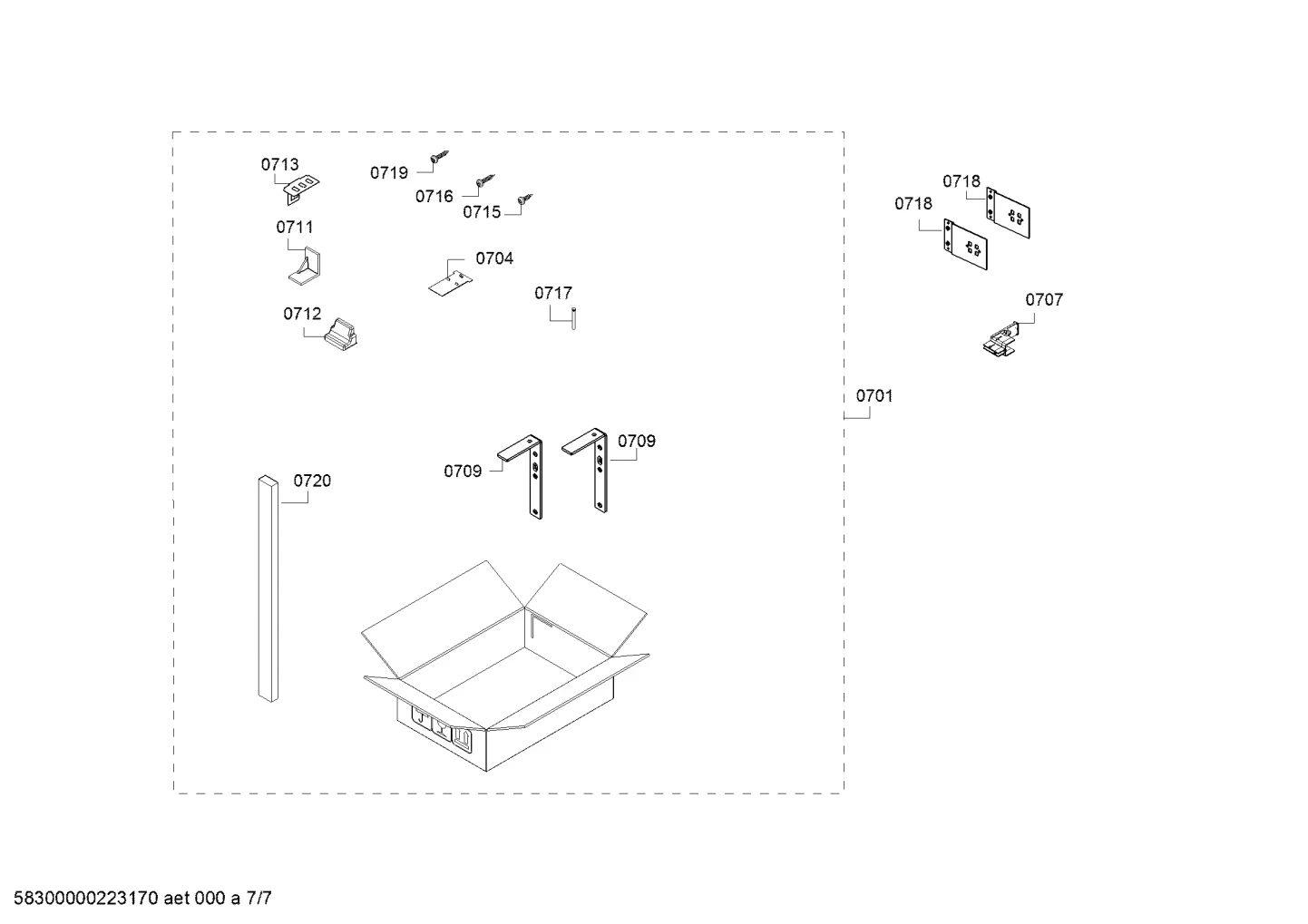 Insulating Part For "L" Formed Installation Bracket
