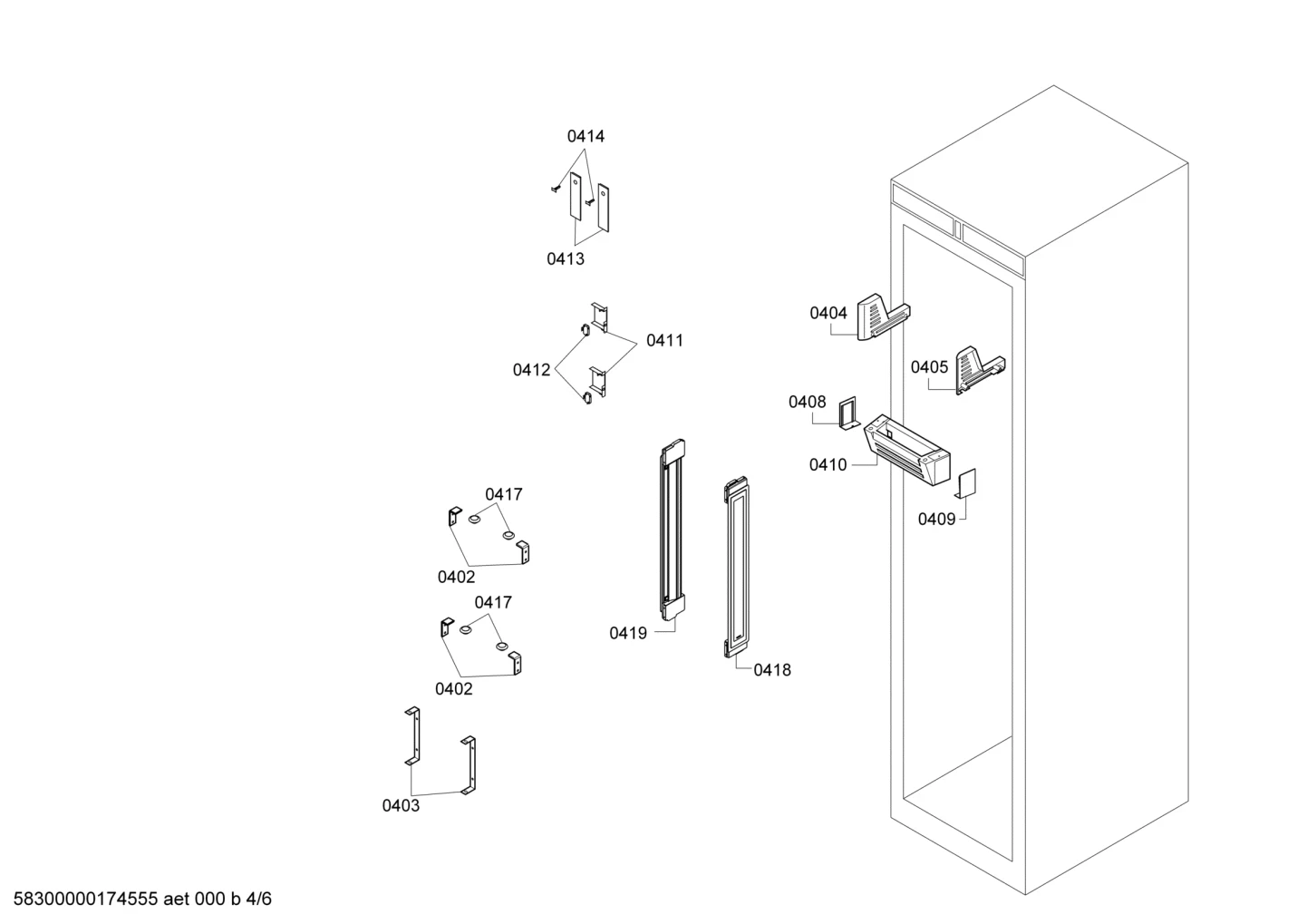 Bar LED Column - Left - With Logo "Gaggenau" And Integrated Touch Buttons