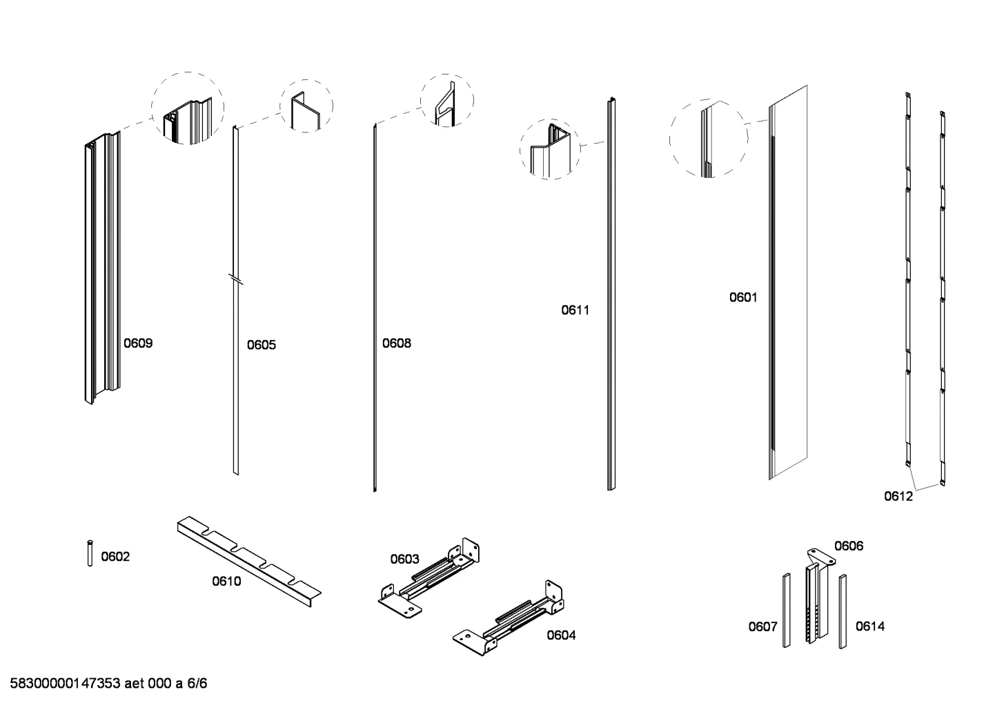 Installation Parts - Fridge/Freezer 18"-24" - US