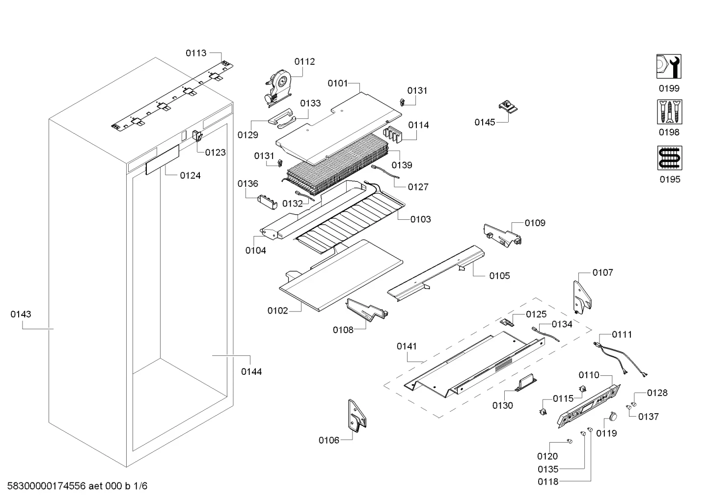 Worktop Fridge 30"-Evaporator Cover Sheet