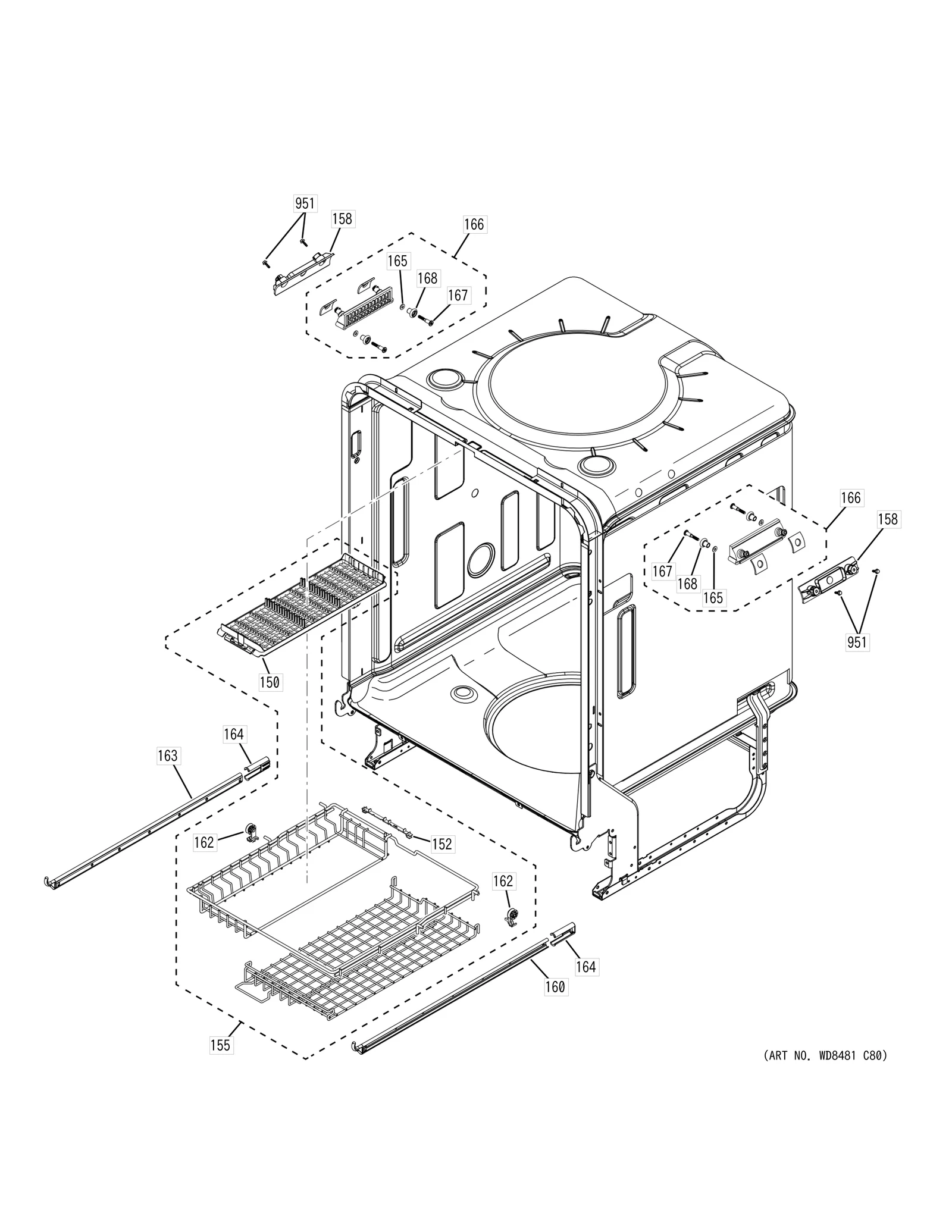 Third Rack Cutlery Tray