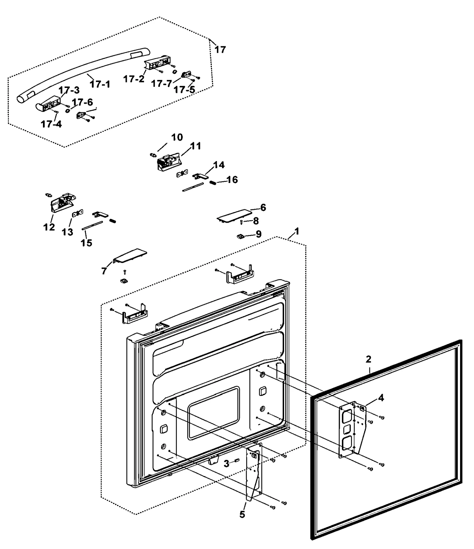 Right Door Handle Cap Assembly