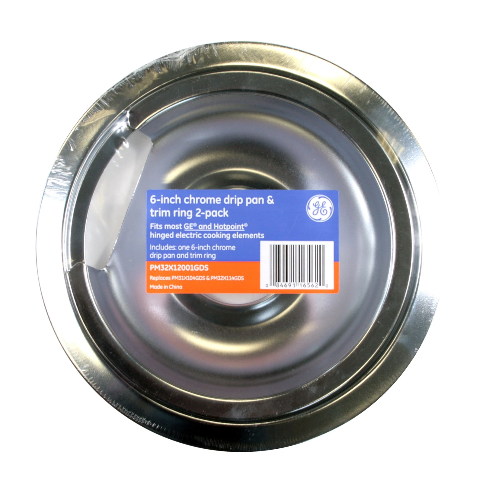 6" Chrome Pan with Ring Co