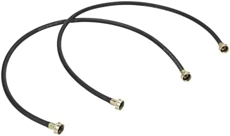 4' Black Rubber Fill Hose Kit - 2 Pack