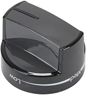 Black Burner Control Knob