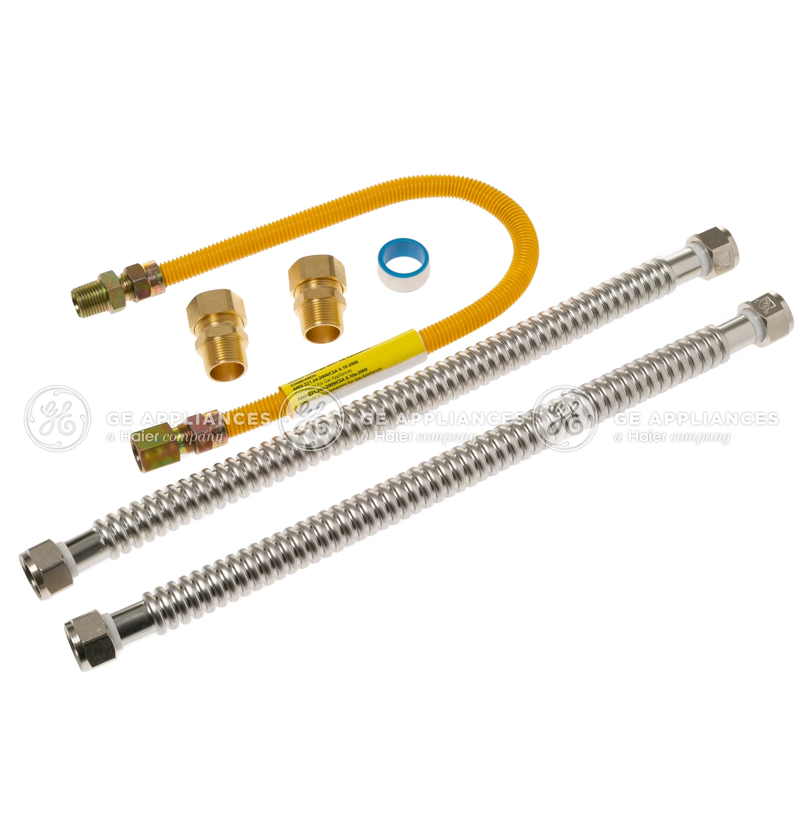 18" Corrugated Gas White Connector