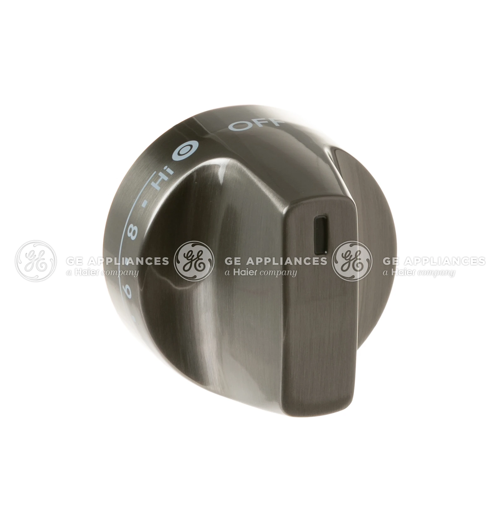 Double Burner Brushed Black Stainless Steel