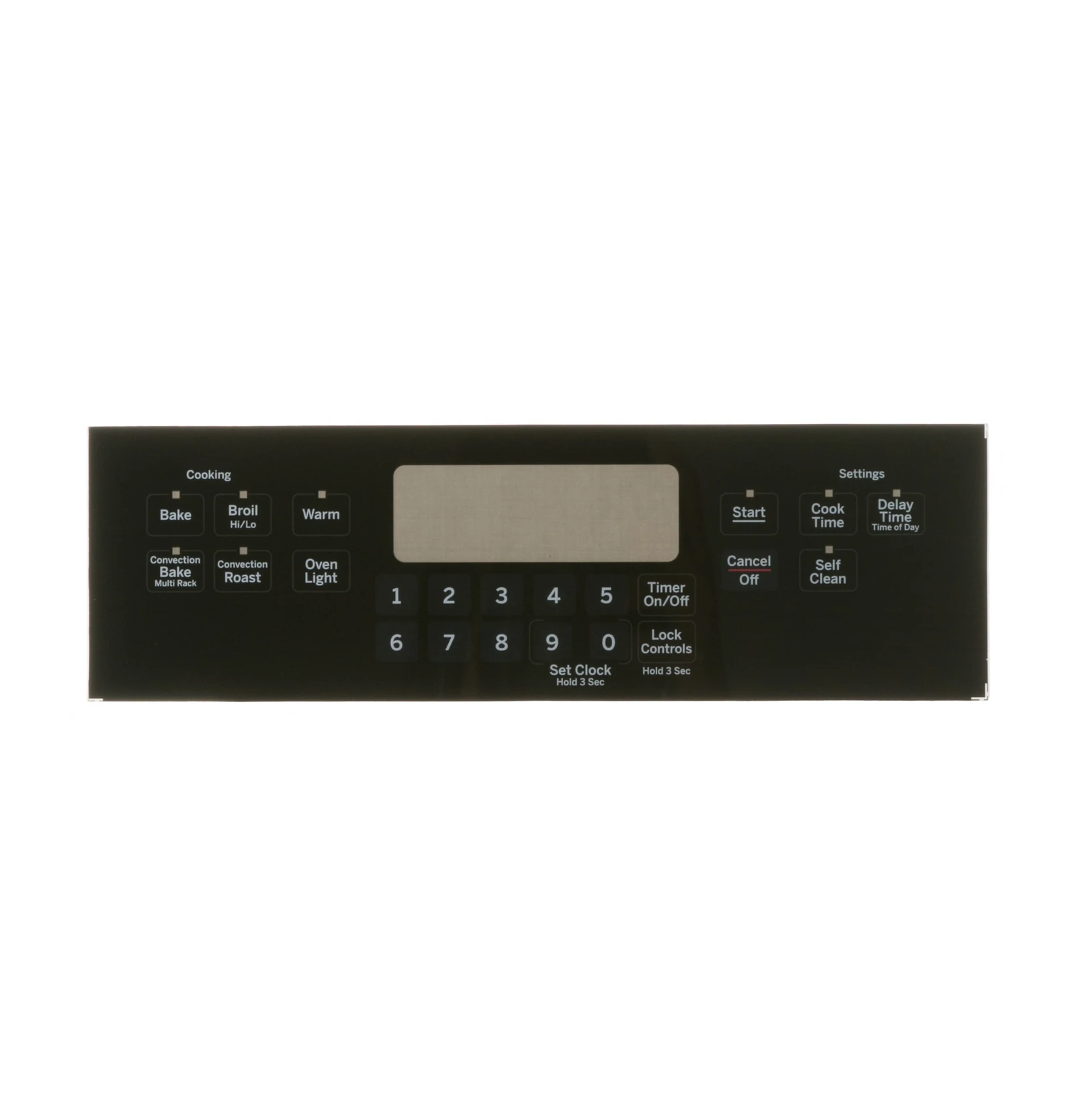 Black Control Panel