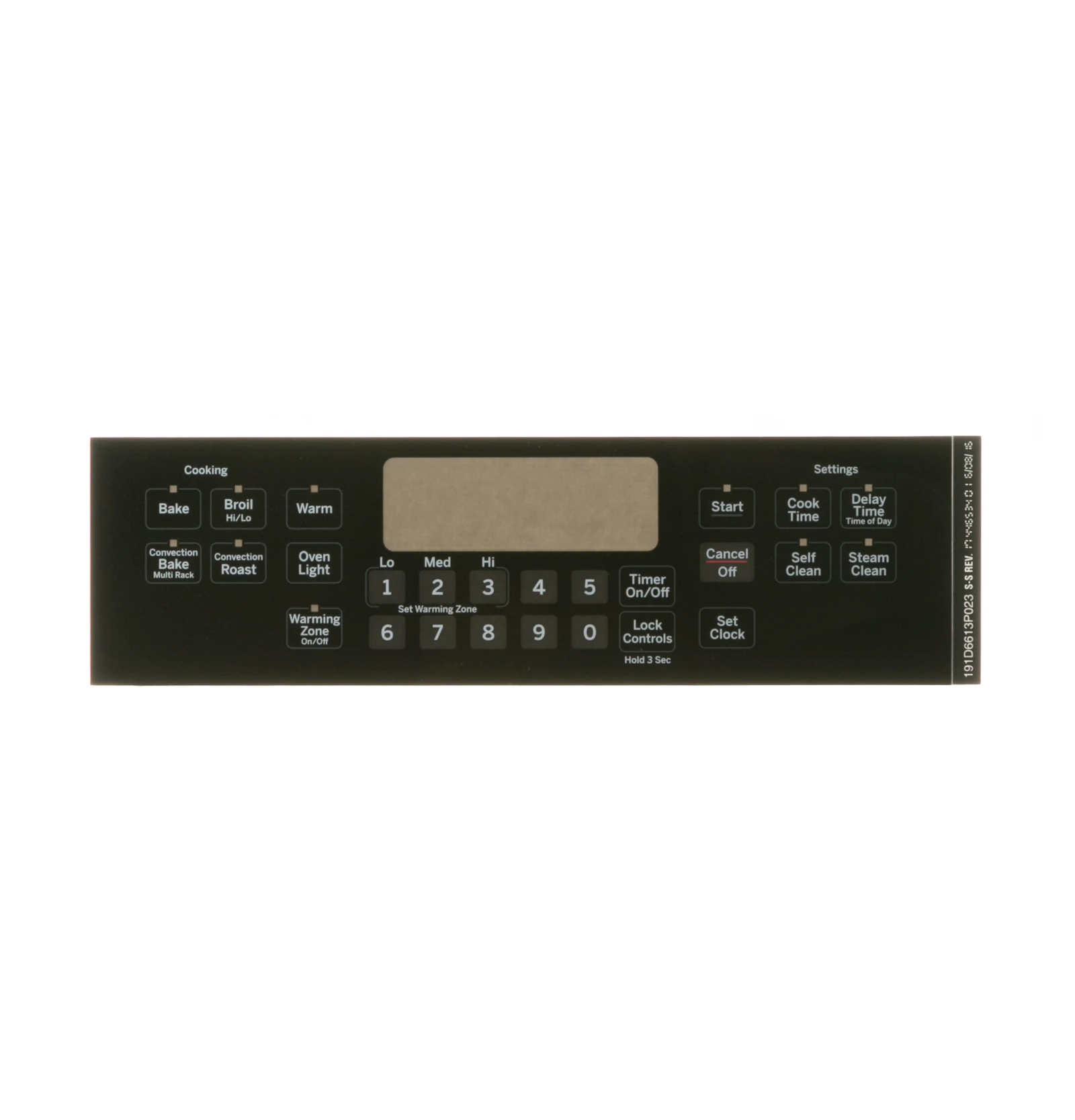 Black Control Panel
