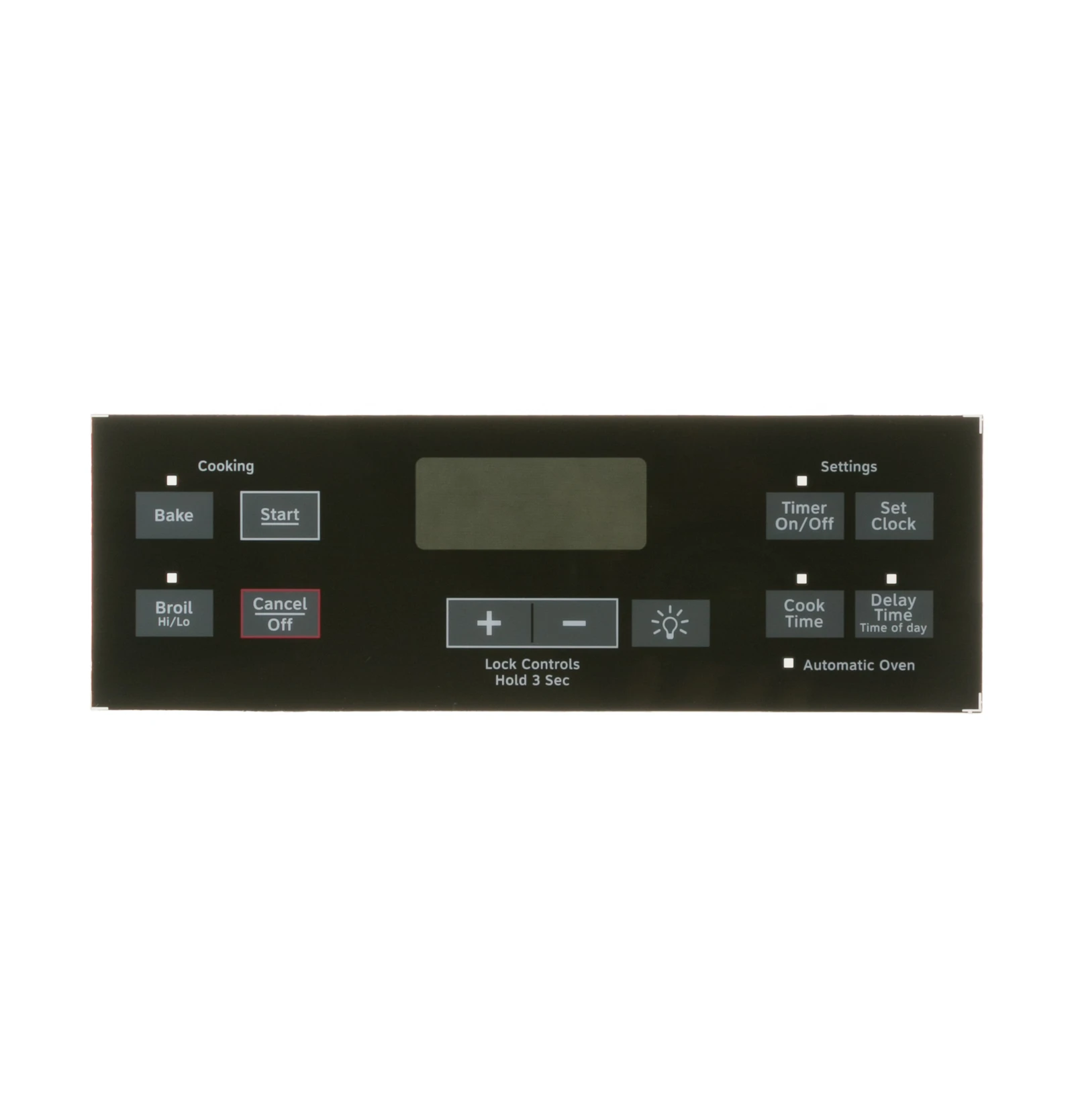Black Control Panel