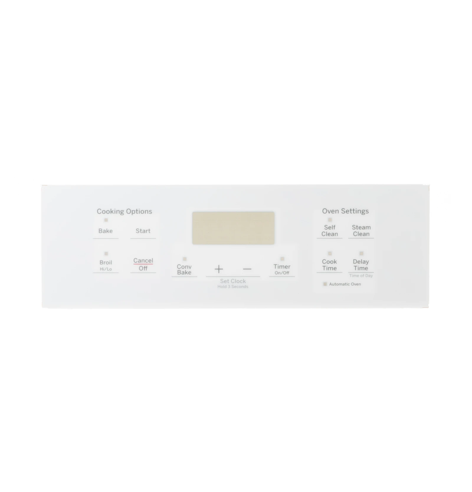 White Control Panel
