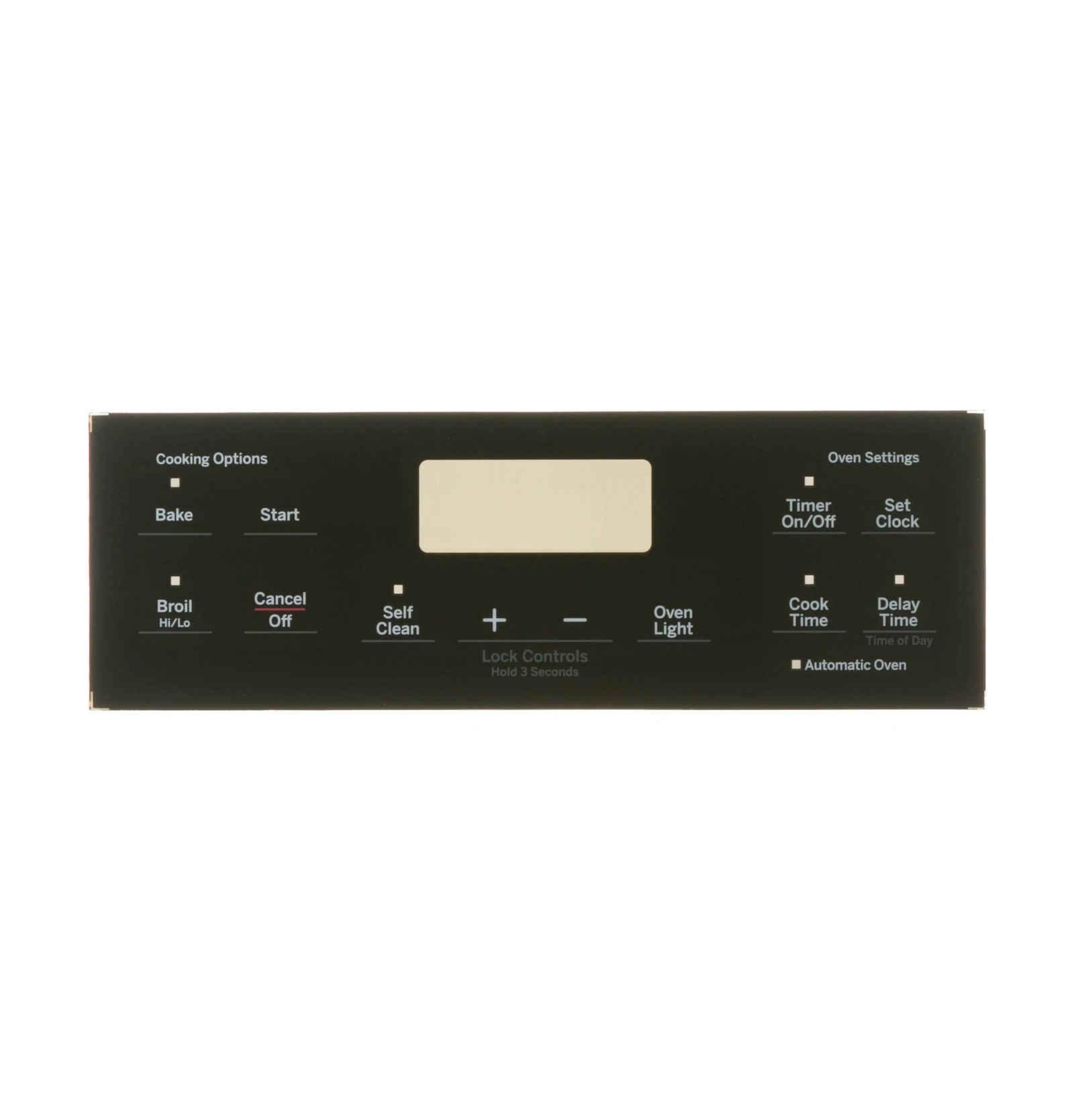 Black Control Panel