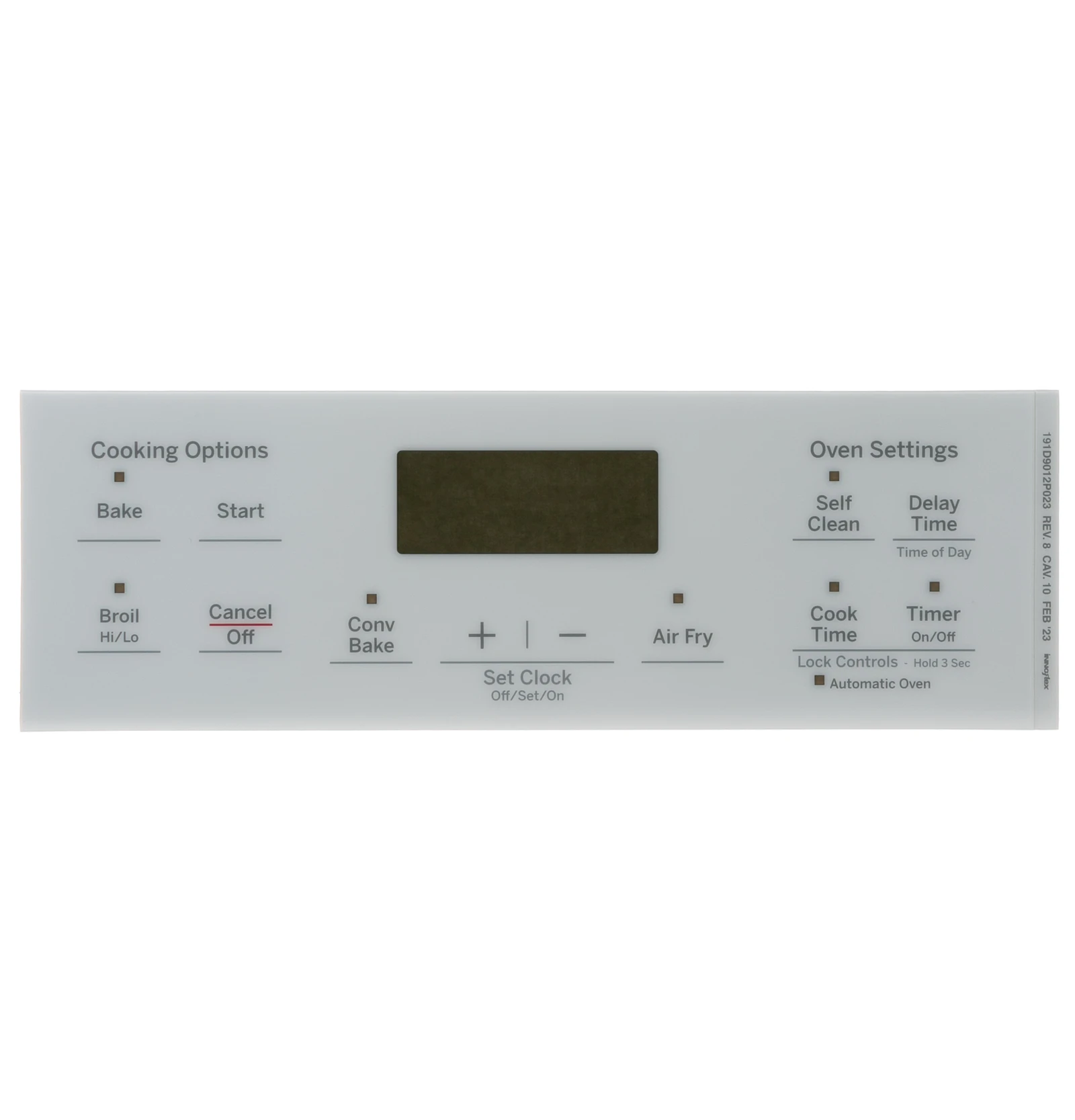 Faceplate White Graphics