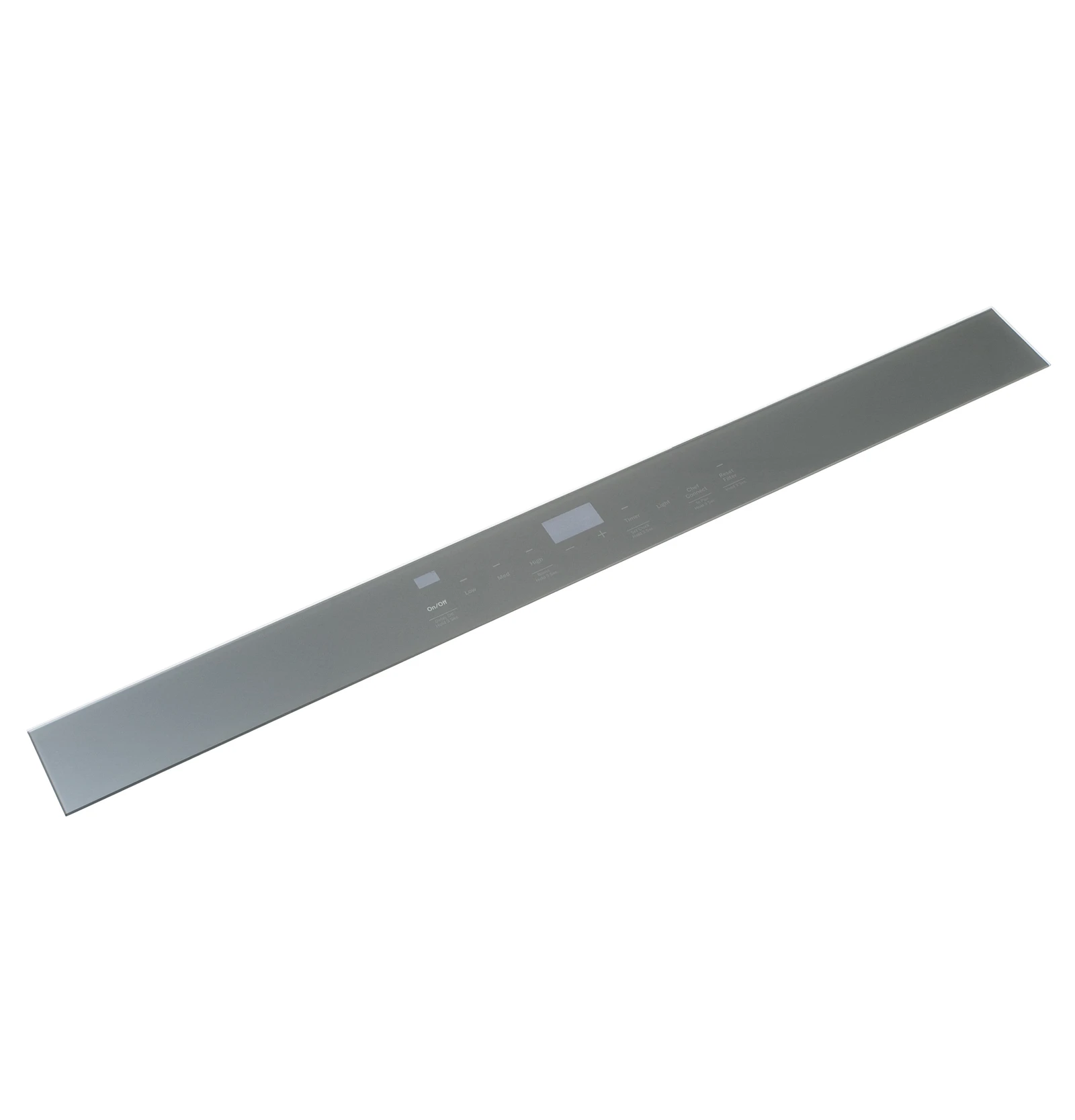 Hood Black Stainless User Interface Touch Glass