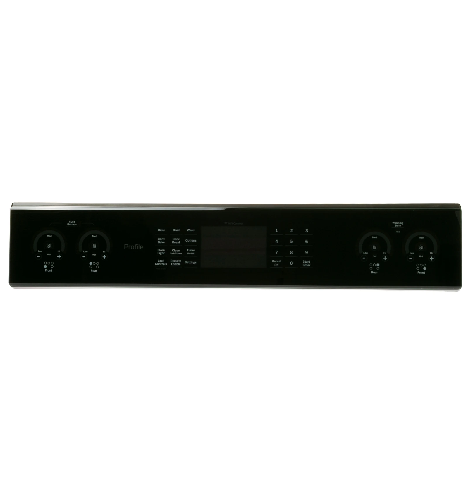 Black Stainless Control Panel